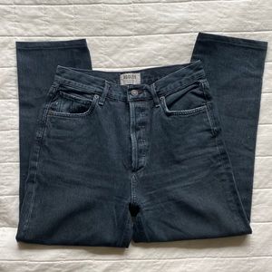 Agolde Riley Crop Jeans Dark Indigo